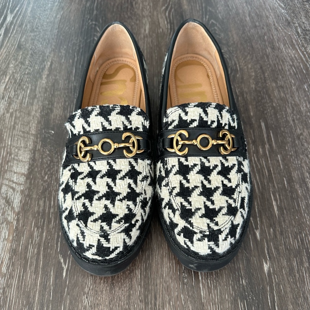 LIKE NEW Circus by Sam Edelman black/white loafers - size 6.5
